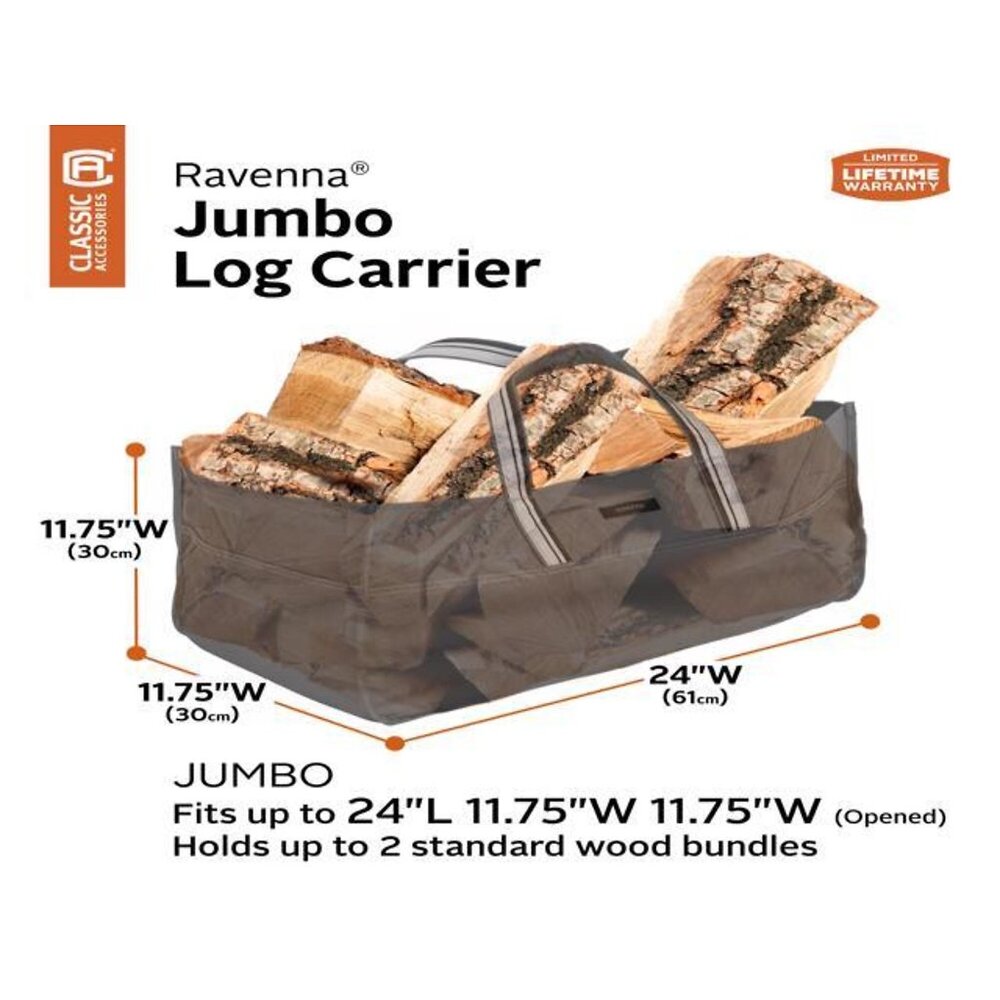 NWOT Ravenna Jumbo Log Carrier Gear Carrier